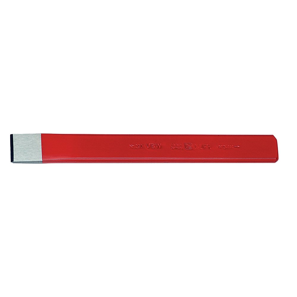 VBW 290005 Slitting or Bodywork Chisel 230mm in Lacquered/Polished, Red