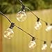 GUDDL Outdoor String Lights 100ft Patio Lights with 110 G40 Bulbs (10 Spare) Globe String Lights for Party Tents Patio Gazebo Porch Deck Bistro Backyard Balcony Pergola Decor, Black Wire…