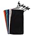 3 PCS COLOR Drawstring Eyeglasses Microfiber Soft Pouch Case With Bead Lock