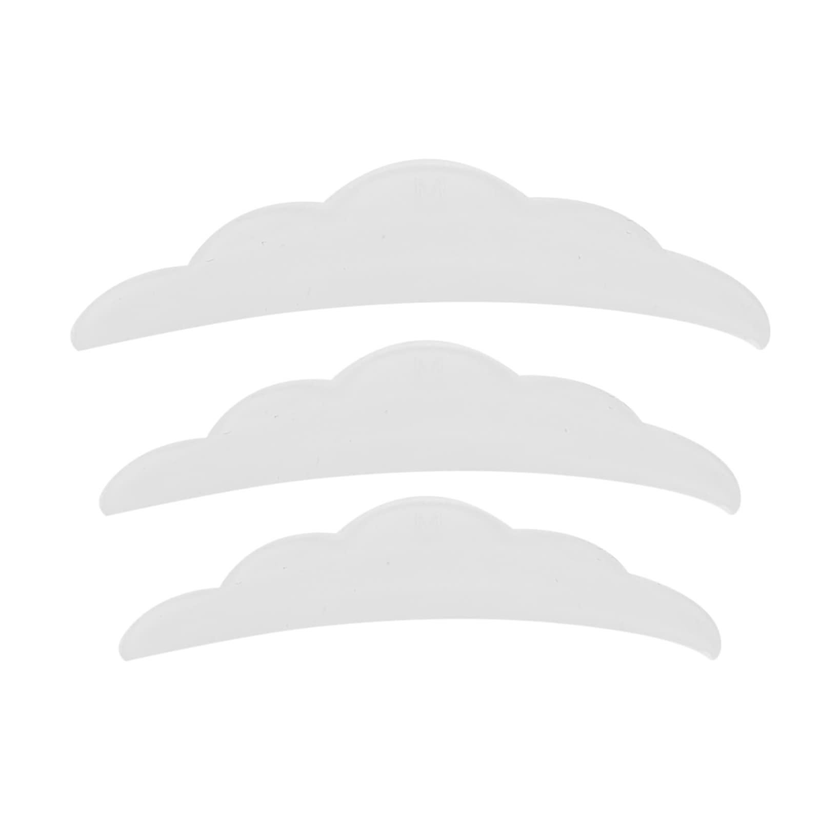 Makeup Shield Pads,3 Pairs Silicone Eyelash Perming Curler Shield Pads Eyelash Lifting Protection Pads Lash Lifting Curling Brush for Eyelash Extension