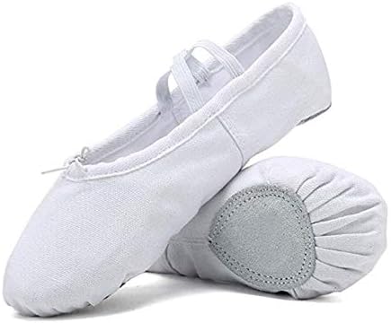 Amatt Girls Canvas Ballet Slipper/Ballet Shoe/Yoga Dance Shoe (Toddler/Little Kid/Big Kid/Women/Boy)