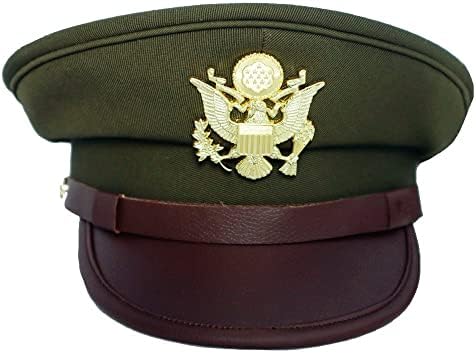 Amazon.com: Epic Militaria Replica WW2 US Army Officers Visor Cap