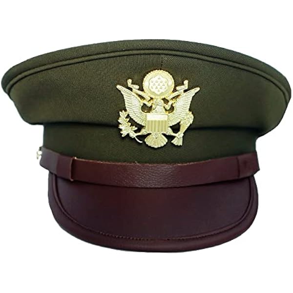 Amazon.com: WWII Military Officer's Pilot Crusher Cap, US Army Air