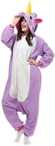 OLadydress Unisex Unicorn Costumes Pyjamas, Adult Women Men Animal Cosplay Onesie