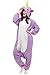 OLadydress Unisex Unicorn Costumes Pyjamas, Adult Women Men Animal Cosplay Onesie Purple Small