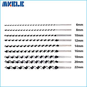 Generic 25mm : Best Sale Twist wood Drill Bit For Metal Quty Sarbon Steel Drilling bits Woodworking Tools 8/10/12/14/16/18/20/22/25*230mm