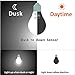 Dusk to Dawn LED Light Bulb ETL listed Indoor/Outdoor Lighting, Photocell Sensor,Auto Turn On/Off,60W Halogen Edison Equivalent,8W, 800lm,Warm white(2700K),AC120V ,for Garden,Garage (Pack of 3)