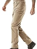 CQR CQ-TFP500-KHK_34W/30L Men's Flex Stretch Tactical Work Outdoor Operator Rip-Stop Trouser Pants EDC TFP500