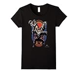 Womens Marvel Black Panther Movie Warrior Trio Pattern T-Shirt Medium Black