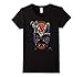 Womens Marvel Black Panther Movie Warrior Trio Pattern T-Shirt Medium Black