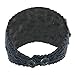 Soft Beaded Leaf Winter Headband Knit Ear Warmer, Warm Adjustable Headwrap