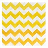 Chevron Yellow Lunch Napkins (20)