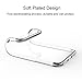 FLOVEME for iPhone 7/ iPhone 8 Slim Fit Soft TPU Cover Surrounding Border Colorful Gradient Change Ultra Thin Lightweight Electroplating Anti-Drop Clear Soft Cover Holder, Transparent Sliver