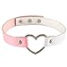 YEYULIN Heart PU Leather Punk Collar Choker Necklace Neck women Jewelry