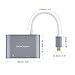 CableCreation USB C to VGA HDMI, Aluminum Type C to Dual HDM 4K VGA 1920P Thunderbolt 3 Compatible for MacBook Pro 2019 2018, iPad Pro 2019, XPS 13/15, Chromebook Pixel