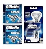 Sensor Excel Razor + SensorExcel Refill Blades, 20 Count