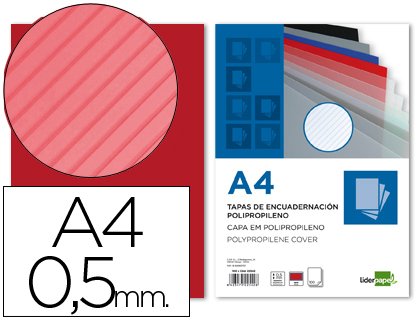 Liderpapel TE19 – Pack of 100 Binding Caps, A4, 0.5 mm