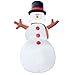 Holidayana Christmas Snowman Inflatable Decor - 15 Ft. Snowman Christmas Inflatable Decor with Interior Lighting, Built-in Fan, and Anchor Ropes