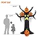 YIHONG 10 Ft Halloween Inflatables Dead Tree with Pumpkins Decorations - Blow up Party Decor for Indoor Outdoor Yard with LED Lights