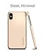 Spigen Thin Fit Designed for Apple iPhone Xs Case (2018) / Designed for Apple iPhone X Case (2017) - Champagne Gold