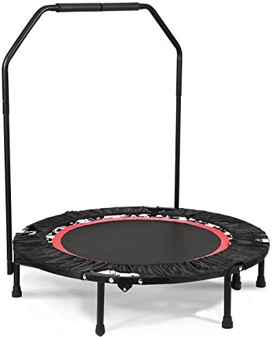 Exercise Fitness Trampoline with Handle Bar (300lbs, US Stock) (Not adjustable legs)