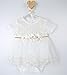 T.F. Taffy Taffy Baby Girl Newborn Gold Glitter Floral Short Sleeve Unique Tutu Bodysuit 3-6M