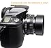 Fotasy Metal 52mm Lens Hood for Nikkor AF 35mm f/2 35mm f/1.4 Nikkor 50mm f/1.8 50mm f/1.4 Lens, 52 mm Lens Hood, Compatible with Nikon Fuji Leica Leitz OM Lens, Screw-in, with 58mm Lens Cap