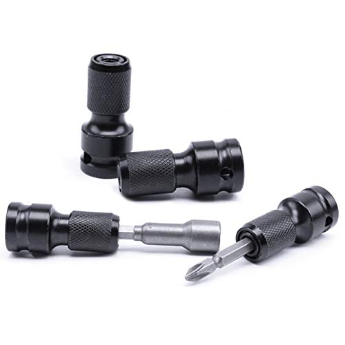 Maslin 1Pc 1/4" Hex Shank Drill Chuck Conversion Kit Converter Impact Driver 1/2" Square Quick Change Adapter Converts Air Power Wrench