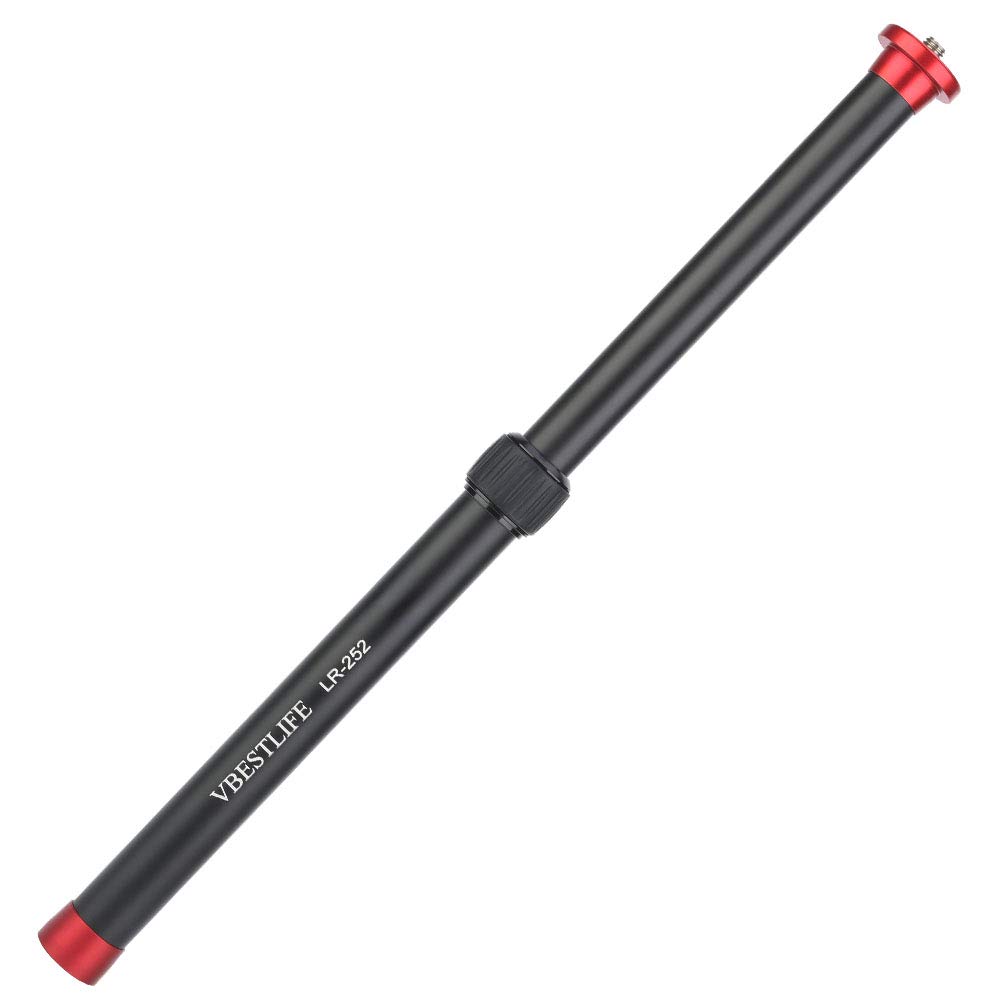 VBESTLIFE Gimbal Extension Pole, Extension Rod for Gimbal with 3/8 "screw and 1/4" screw,2 Sections Desktop Tripod Extension Rod for DSLR Camera