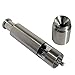 Pepper Grinder, AmazeFan Stainless Steel Pepper Mills for Grains, Spices, One Handed Operation, Table Seasoning Grinders, Lifetime Full Refund Guarantee