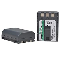 Tectra 2-Pack NB-2L NB-2LH Battery + Rapid LCD