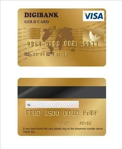 iView-HD 16GB USB 2.0 Gold Credit Card Flash Drive High Speed Memory Stick