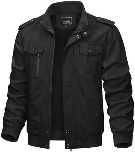 INVACHI Men's Thick Winter Jacket With Hood,Fleece Lining Cotton