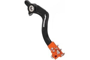 Power Parts Rear Brake Pedal Aluminum for KTM 125 to 450 EXC/SX/XC/SXF/EXC-F/XCW/XCF - Replaces OEM Part 79413050144 (Orange)