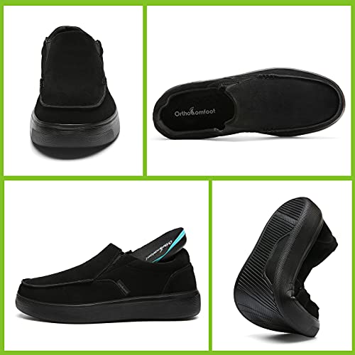 Slip On Shoes for Men with Arch Support, Orthopedic Loafter Shoes for Men, Walking