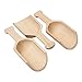 Wood Scoop 3 Inch, Unfinished Wooden Scoops for Candy, Spices, Parties, Gifts & Favors - Bag of 10