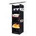MAX Houser 5-Shelf Hanging Closet Organizer,Space Saver, Cloth Hanging Shelves with 4 Side Pockets,Foldable, Black
