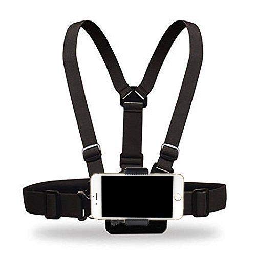 Yoogeer Cellphone Selfie Chest Mount Chest Harness Strap with Cell Phone Clip For iPhone 15 14 13 12 11 Pro Max X 8 7 6 + Samsung Galaxy Note LG Sony