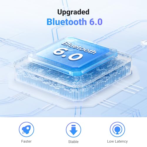 UGREEN Bluetooth Transmitter Receiver 6.0 for Airplane, Car Bluetooth Adapter for Airpods Wireless 3.5mm Aux Dongle for Headphones Earbuds for Car Music Stereo, Airfly, TV, Gym Equipment