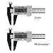 YKS 6 Inch Carbon Fiber Composite Vernier Digital Caliper Ruler With Big Screen