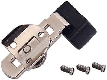 Alnicov Adjustable Clarinet Thumb Rest With Black Map Protector & Screws For Bb Clarinet Players Silver, Silver,Black - Image 4
