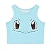 Pokemon Go! Women Bustier Crop Top Skinny T-Shirt Sports Dance Tops Vest Tank