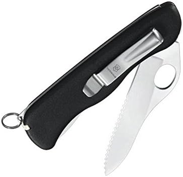 Victorinox Sentinel Clip Swiss Army Knife, Large, Multi Tool, 5 Functions, Large Locking Blade, One Hand, Black - Image 3