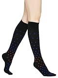 Polka Dot Compression Socks Womens & Mens - Pair of Medical Grade 20-30 mmHg Graduated Sock Support Stockings - Ideal for Running & Athletic Wear, Pregnancy/Maternity, Flight & Travel