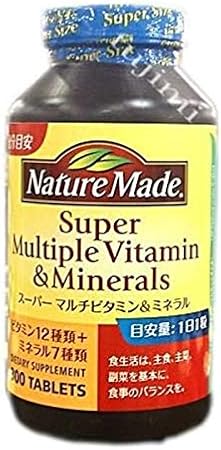 Amazon ネイチャーメイド スーパーマルチビタミン ミネラル 300粒 ネイチャーメイド スーパーマルチビタミン ミネラル サプリ コストコホールセールジャパン株式会社 マルチビタミン ミネラル