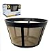 GOLDTONE Reusable Coffee Filter fits BUNN Coffee Maker and Brewer. Replaces BUNN Coffee Filter 10 Cup Basket