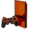 Orange Chrome Mirror - Vinyl Decal Mod Skin Kit by System Skins - Compatible with PlayStation 2 Slim Console