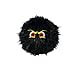 Silly Squeakers – iBall –Medium Black -Dog Toy - Faux Fur – Plastic Core – Made Durable- Loud Squeaker - Strong & Tough. Interactive Play (Tug, Toss & Fetch). Machine Washable & Floats