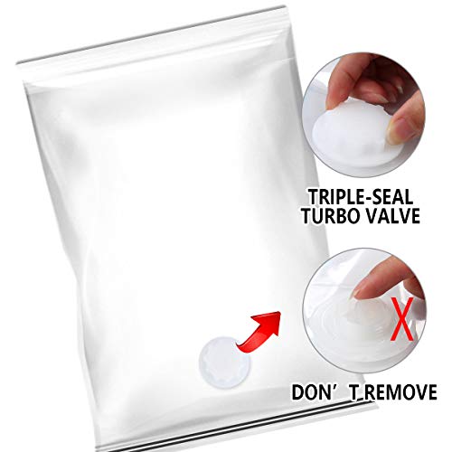 Hibag 8 Jumbo Space Saver Bags, Vacuum Storage Bags with Free Hand-Pump (8-Jumbo) - Thumbnail 6