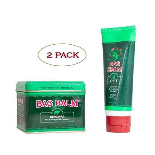 Bag Balm Vermont's Original Animal Bundle Pack, Animal 8 Ounce Tin & 2